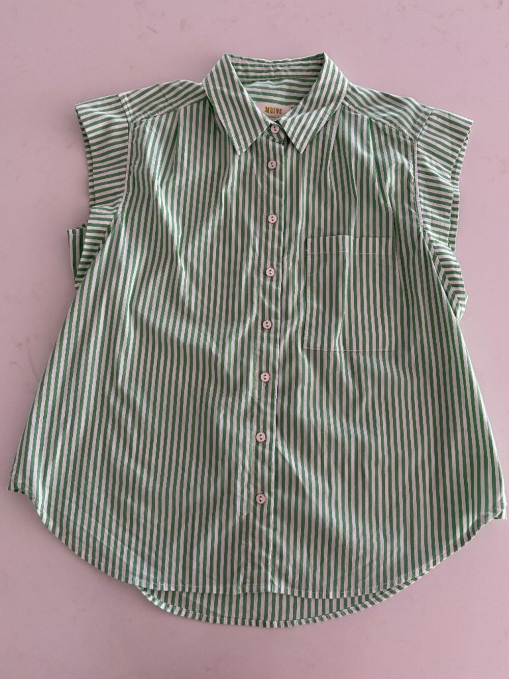 ANTHROPOLOGIE MAEVE Clarise Striped Sleeveless Shirt